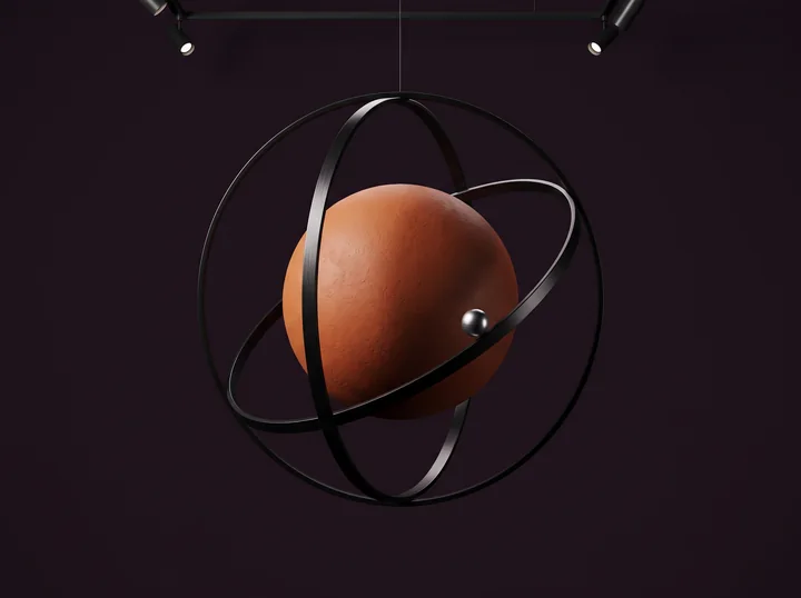 Orange Moon Orbit