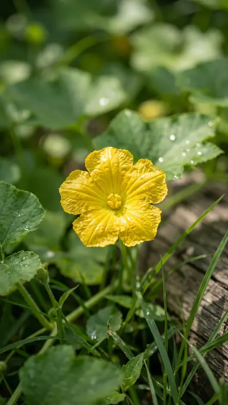 Dewy Garden Flower