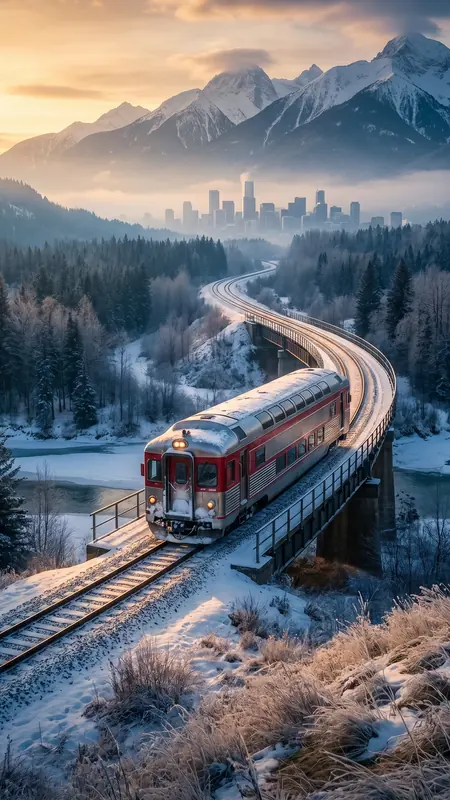 Winter Railway Journey