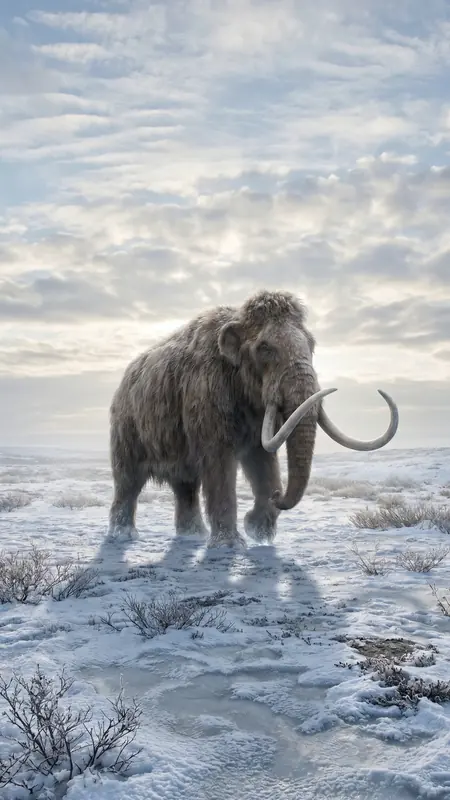 Ice Age Wildlife Scene