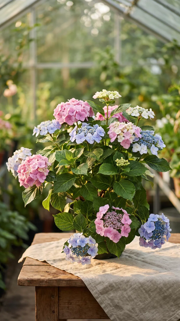 Greenhouse Hydrangea Bloom