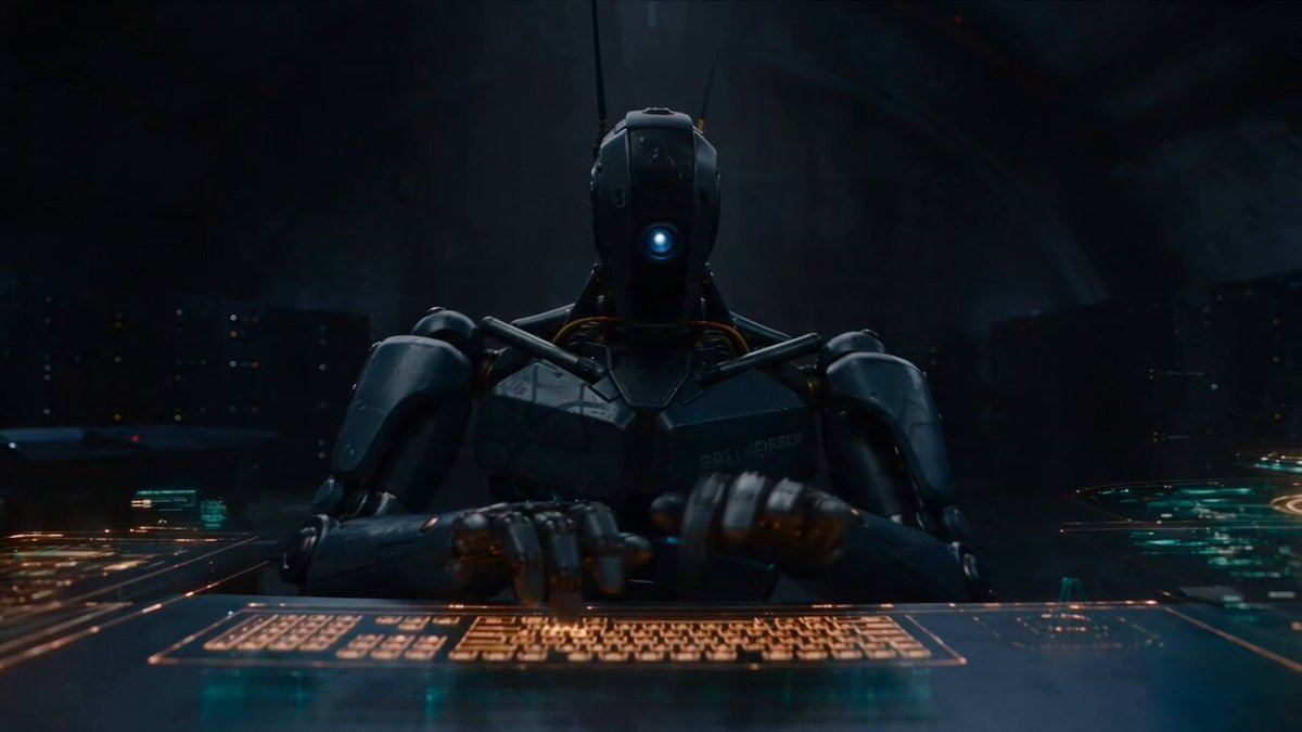 Cyberpunk Hacker Robot